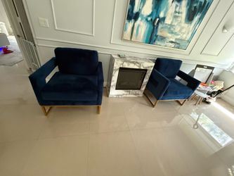 Blue chairs
