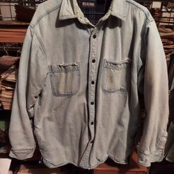 Wolverine Boots And Gear Fleece Lined Denim Jacket