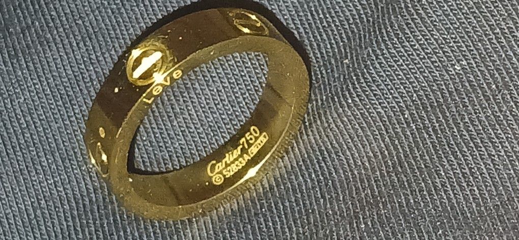 Cartier 750 Gold Unisex Wedding Band