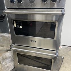 Double oven Viking new stainless steel 