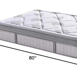 🔥 Hot Deal 🔥 50%off Retail Price. Luxury 14" HYBRID EURO PILLOW TOP XL Twin MATTRESS 