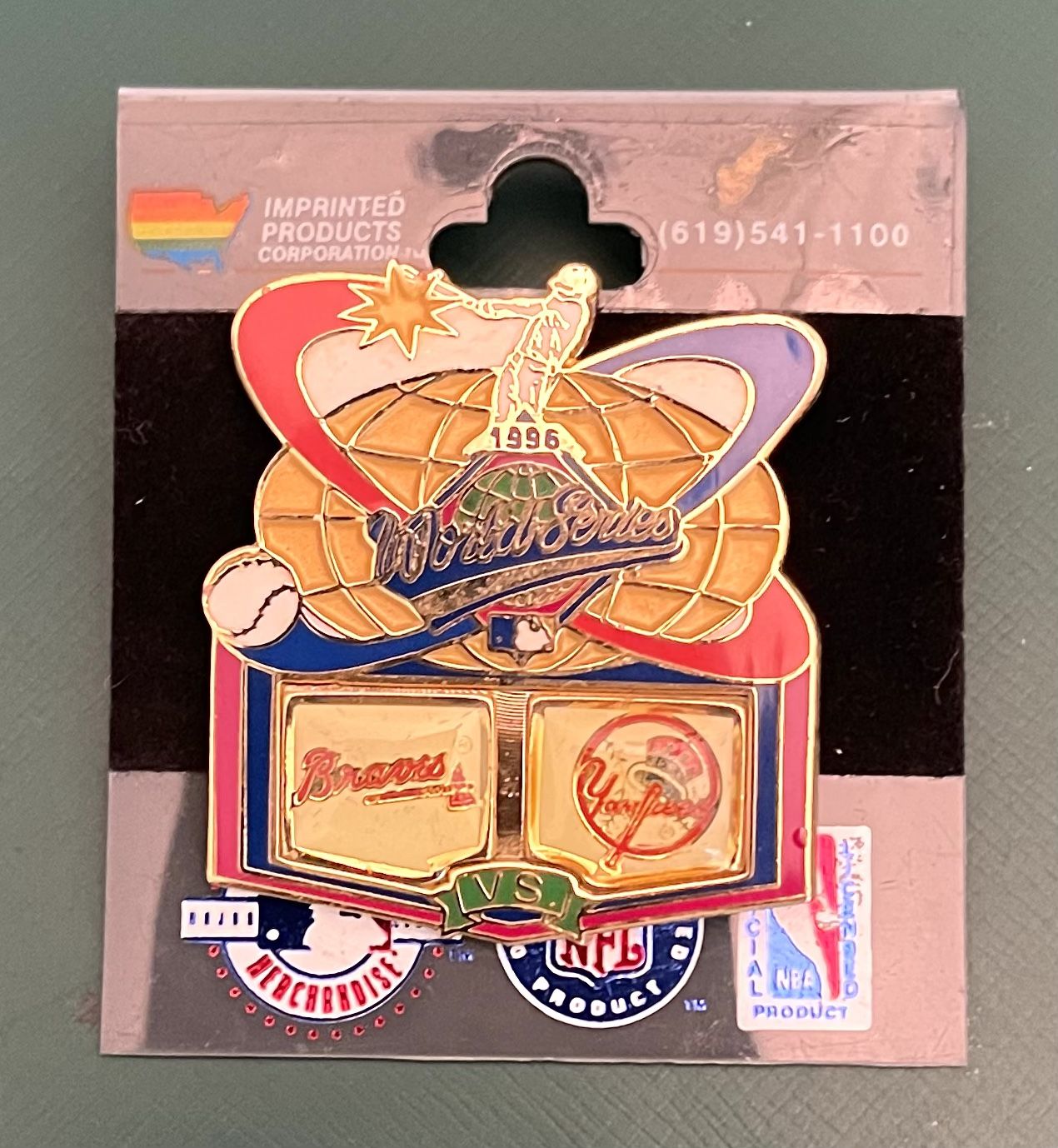 1996 Atlanta Braves vs New York Yankees Pins