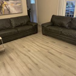 Leather Couches/ Sofa 