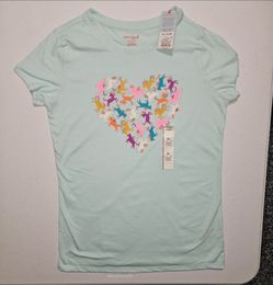 Cat & Jack Girls Unicorn Heart T-Shirt XL