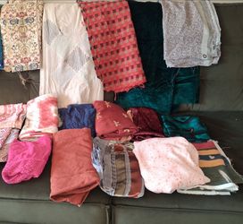 Tapestries, fabrics, linens