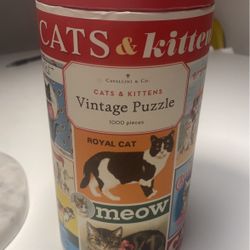 1000 Pieces Vintage Cat puzzle