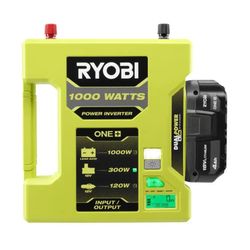 Ryobi One + 18V 1000-Watt Max 12-Volt Automotive Power Inverter