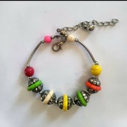 DESIGNER  SILVER   1 SIZE ACCENT CASUAL TO DRESS TO IMPRESS DISCO BALL BRACELET 