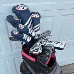 Left Handed Callaway XR Golf Clubs with extras! A flex.