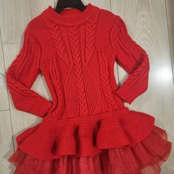 Beautiful Christmas Dress,  6-7Y,  $18