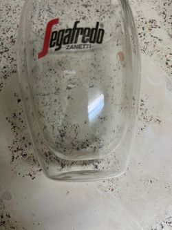 Official Segafredo Zanetti Double Wall Insulated Glass Coffee Cup / Espresso Mug