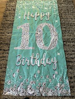 10th Birthday Door Banner