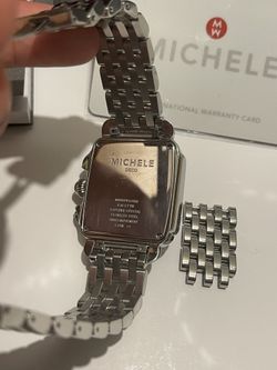Michele Womens Deco Day Diamond Chronograph Watch MW06P01A1046 MSRP 2695 for Sale in Allentown PA OfferUp