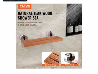 Teak Fold Down Shower Seat