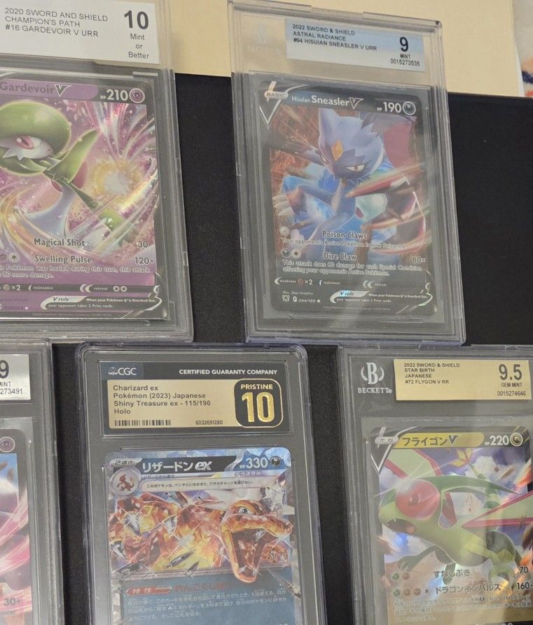 Pokemon Graded Card Lot- Charizard 