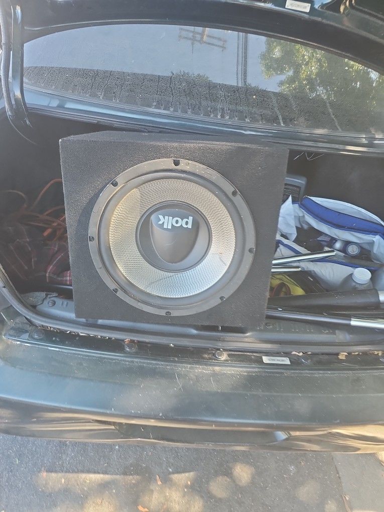Polk Auto 12-in Subwoofer And Box