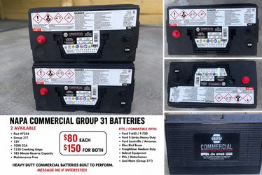 NAPA Commercial Group 31 Battery – Part #7234