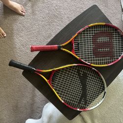 Two Tennis Rackets , Kids