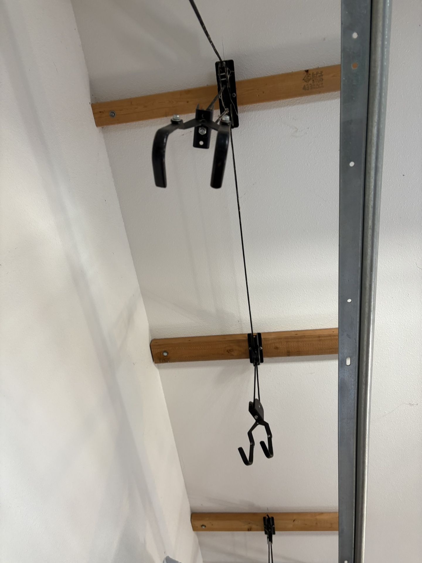 Two Hanging Bike Racks Like New $15 Each
