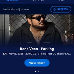 Rene Vaca Ticket 