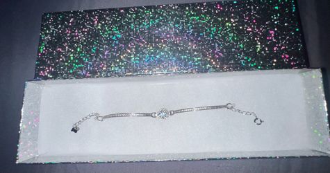 3CT Moissanite Hallo Bracelet-Sterling silver 925 Stamped💎