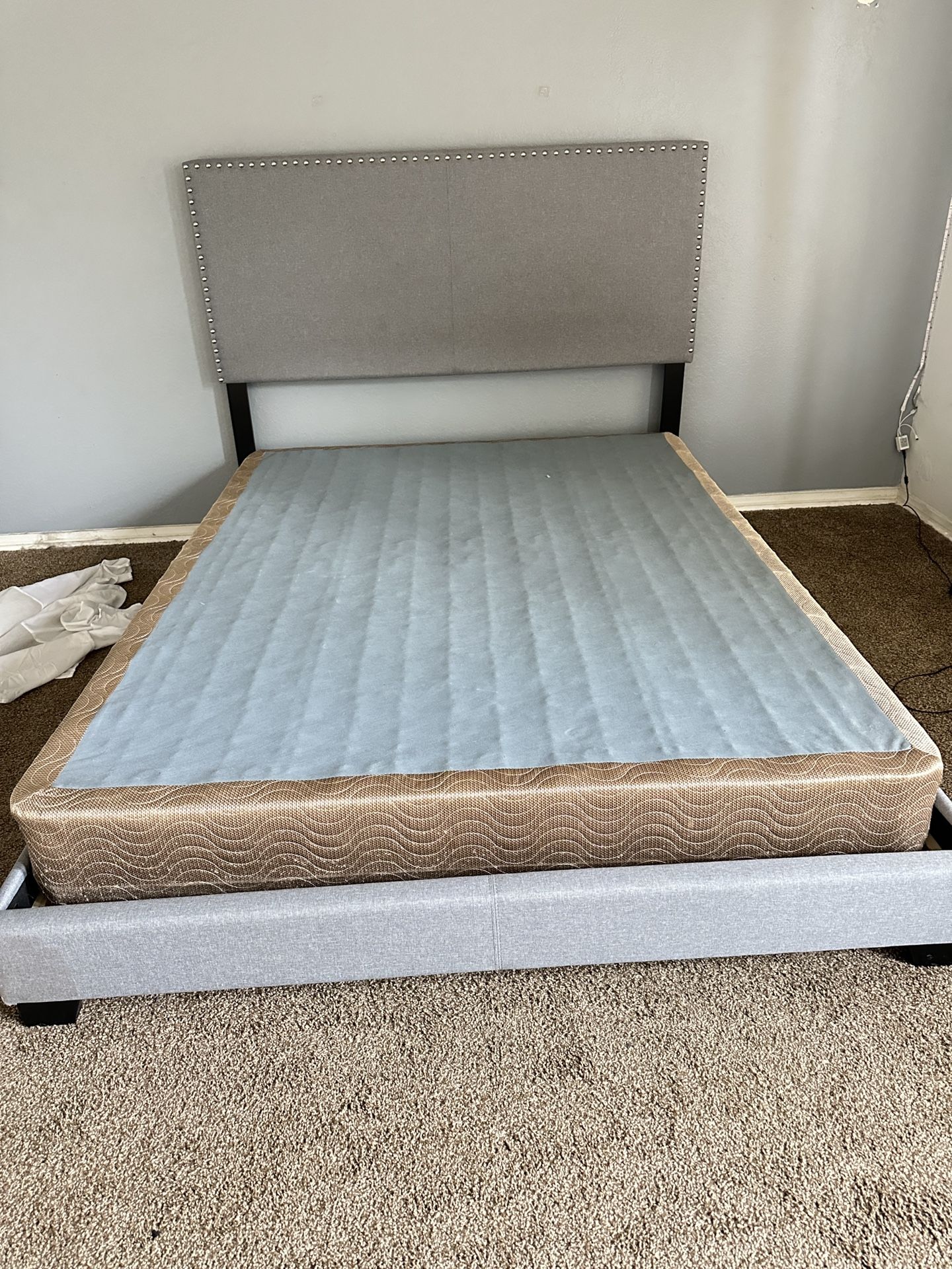 Queen Bed Frame And Box Spring!