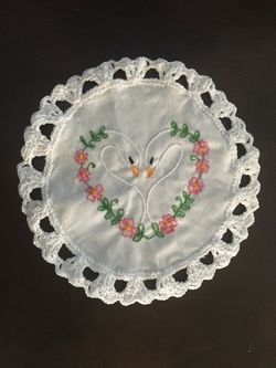 Servilletas bordadas y tejidas a mano para recuerdos de boda Se les puede agregar nombre y fecha