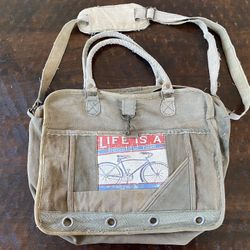 Vintage Addiction Military Canvas Messenger Bag