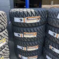 Set 33X12.50R17 Arroyo Mud Terrain Mounted And Balanced For Free Montadas Y Balanciadas Gratis