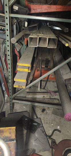 Stainless steel and flat steel bars and schedule 40 steel pipe