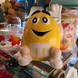 Vintage Yellow M & M Cookie Jar 2000 $25