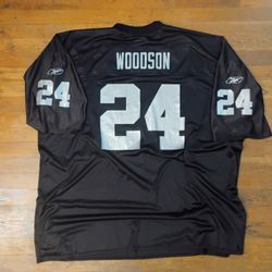 Oakland Raiders 4xxxl Jersey Charles Woodson Vintage 2001 Throwback 