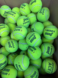 40 used tennis balls