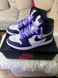 Jordan 1 Court Purple