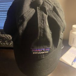 Black Patagonia Strap Back Hat