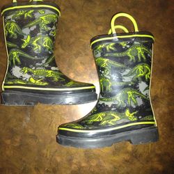 Jurassic Dinosaur Glow In The Dark Rain Boots 