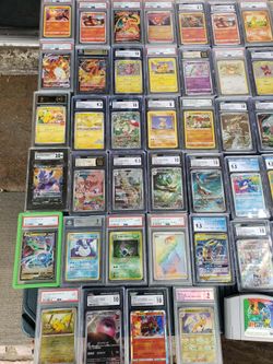 50 PSA CGC BECKET Pokémon Cards Collection. Im asking for 41 at $80! Each firm other 9 are $200! To $350!. Do math. Is more $4000! I want $3500! Firm 