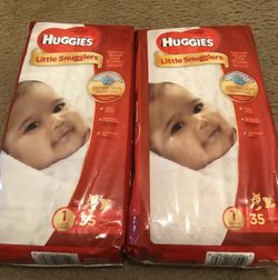 *$7* EACH HUGGIES LITTLE SNUGGLERS DIAPERS SIZE 1