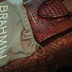 Brahmin Crocodile Purse