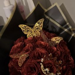 Glitter Rose bouquet (Assembled)