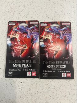 Bandai Namco One Piece Card Game OP-16 Time of Battle English 2x 12-Card Booster Packs