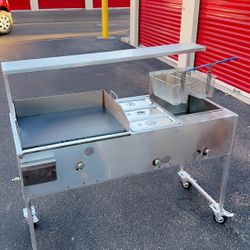 Taco Cart With Fryers 🔥Carrito Taquero  Con Freidoras $930