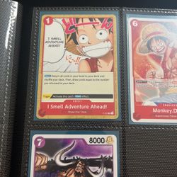 One Piece anime trading card