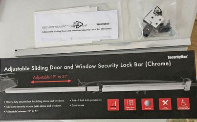 Patio door security bar