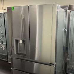 New Open Box Lg Four Door Stainless Steel Refrigerator 
