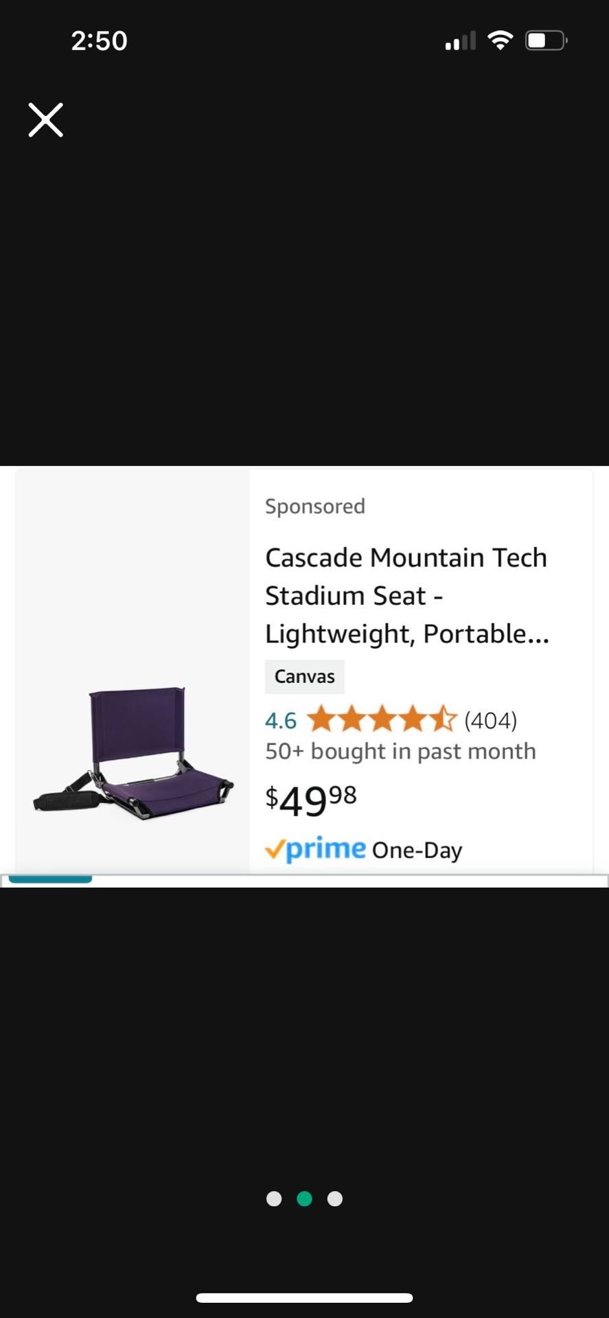 Two Stadium Seats - New In Box - Both For $50