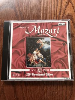 The best of Mozart CD, volume 4, 200th Bicentennial edition.