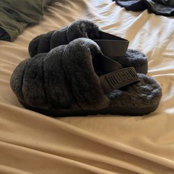 Grey Ugg Slippers Size 8