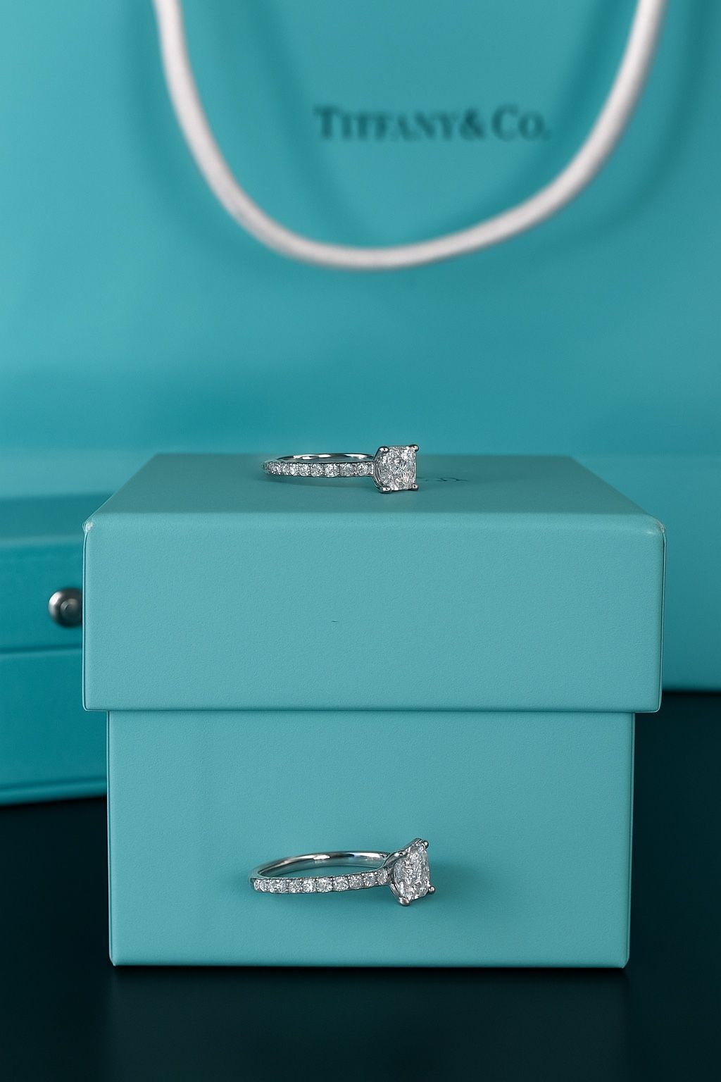 Tiffany & Co. Novo Diamond Ring β 0.74 CTW β Platinum β Size 6.5 β With box & certificate. Retails $12,500, asking $9,495. Offers considered.