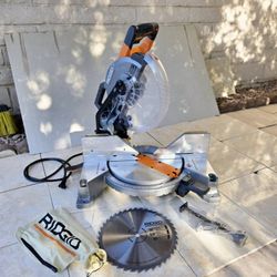 RIDGID corded 15Amp Dual Bevel Compound Miter Saw